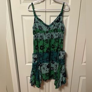 Woman size medium, multicolored, Boho chic, sundress.
